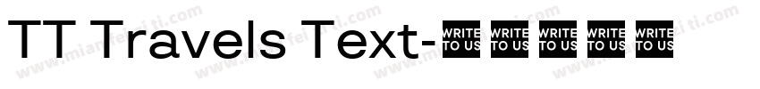 TT Travels Text字体转换